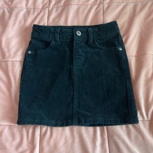Girls dark green skirt